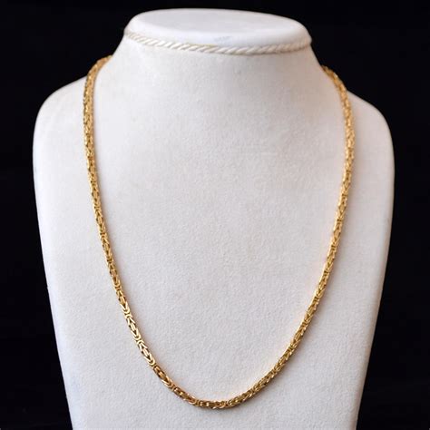 stainless steel byzantine box chain necklace|italian 14k gold byzantine necklace.